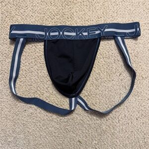 Jockey Navy and Black Jockstrap